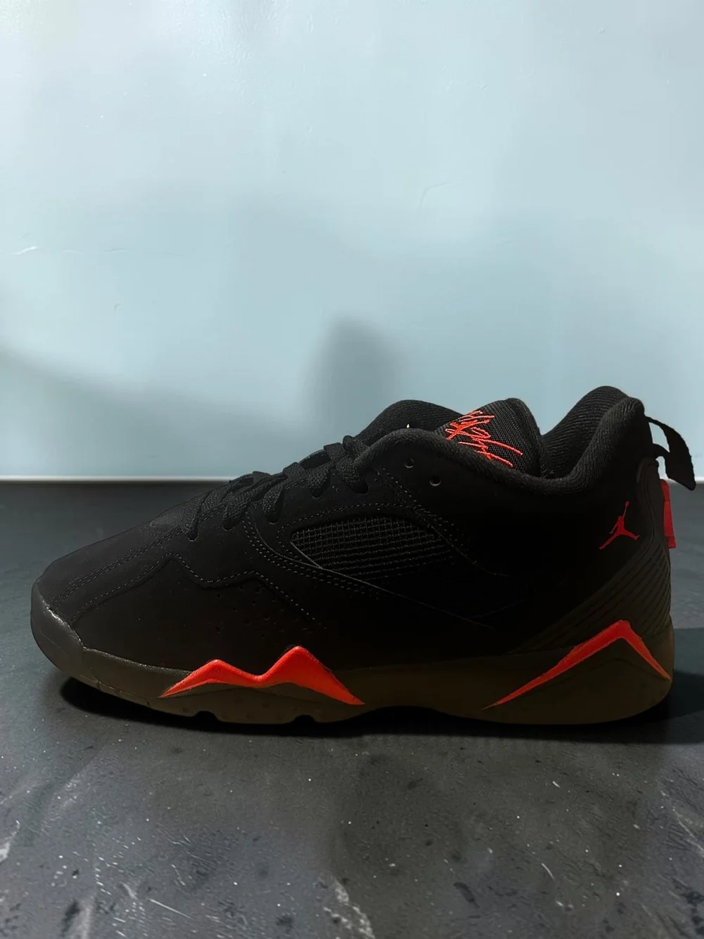 Air Jordan Black & Red Low-Top Sneaker